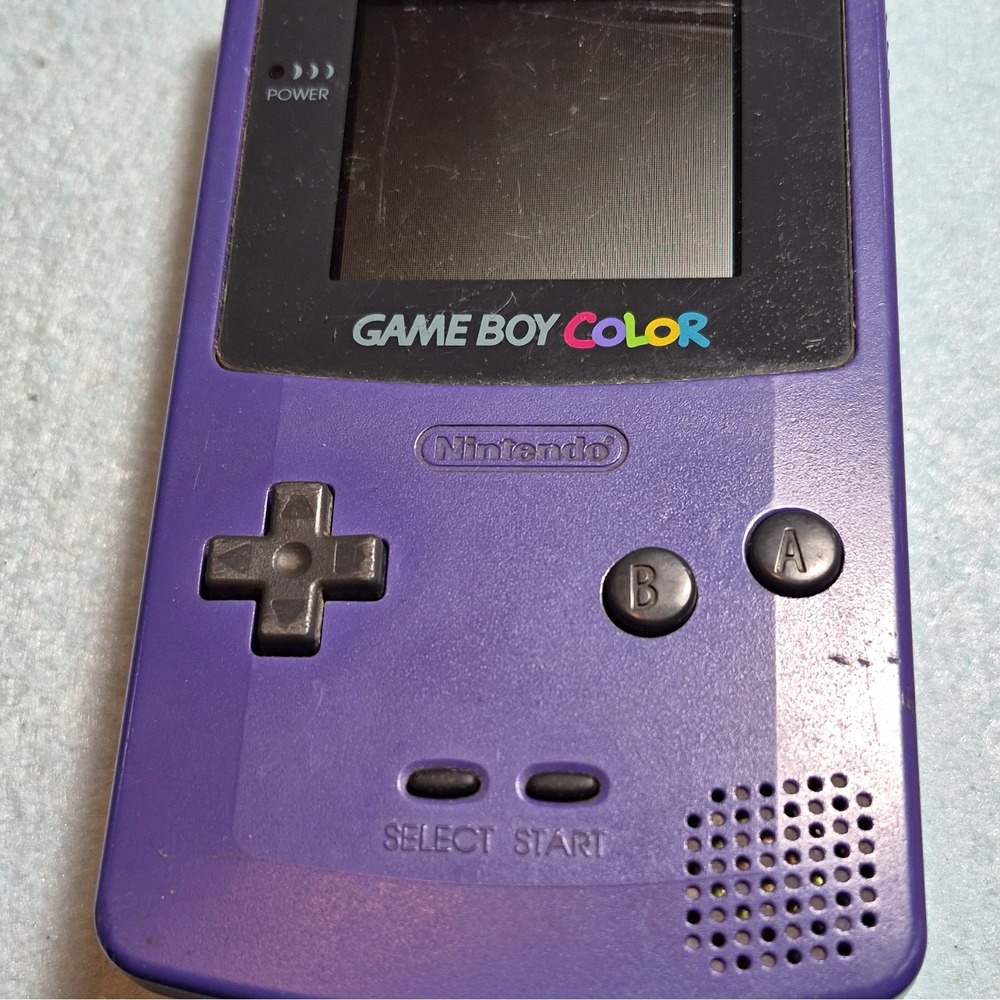 Nintendo Game Boy Color Purple Handheld System Console CGB-001 no back